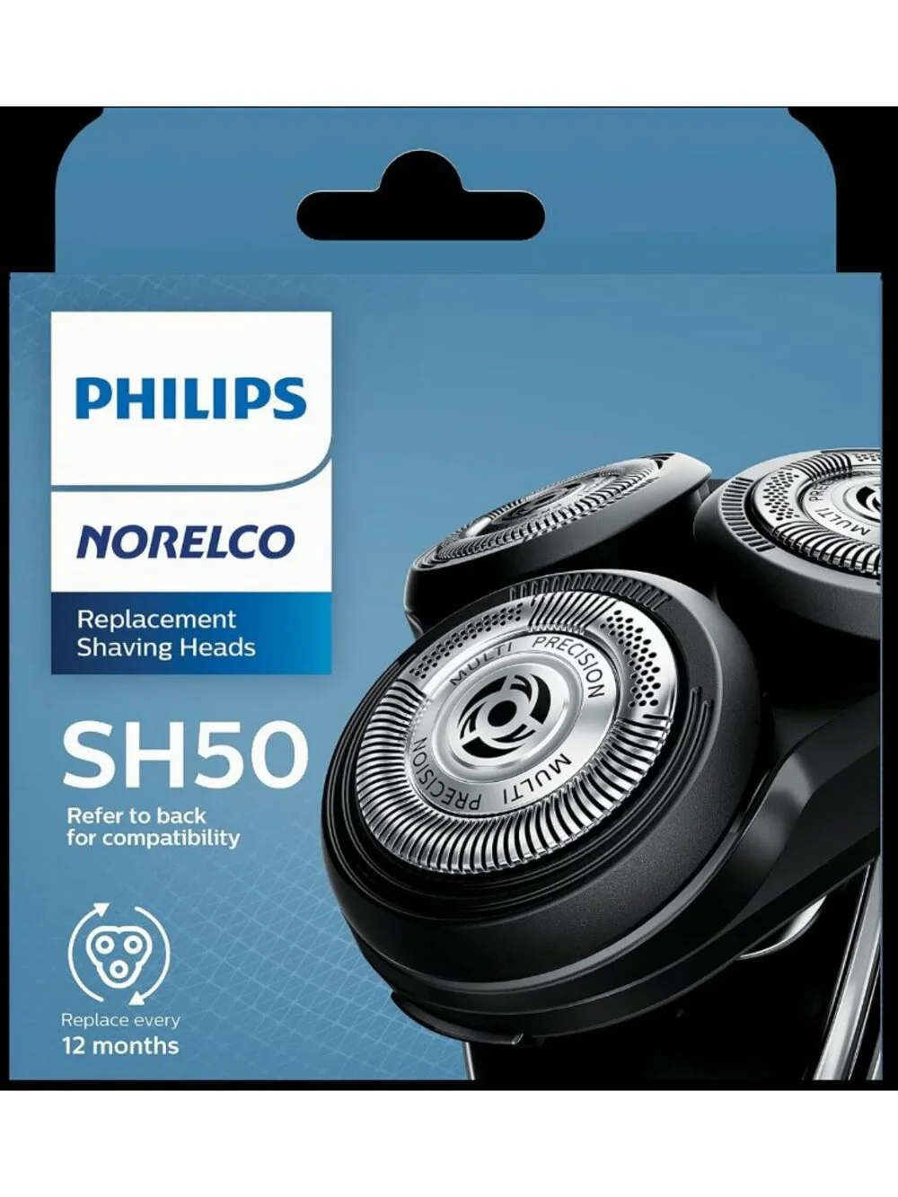 Genuine Replacement Shaver Heads for Smooth Shaving, 3 Pack